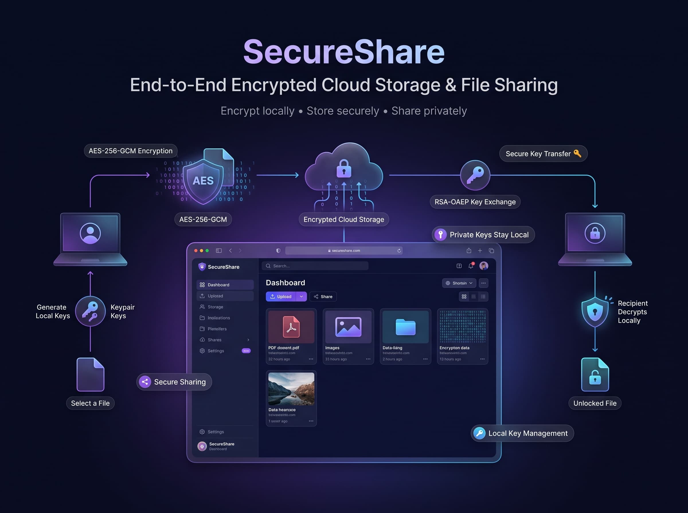 SecureShare project banner